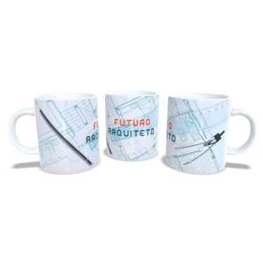 Imagem de Canecas de Porcelana Branca Personalizadas Profissões 2 (Arquiteto)