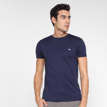 Imagem de Camiseta Lacoste Logo Masculina, Marinho, GG