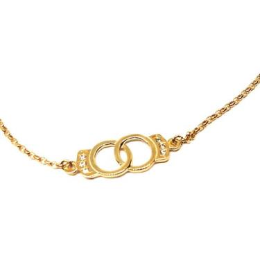 Imagem de Pulseira com Pingente de ouro 18k Algemas - Elegancy Joias