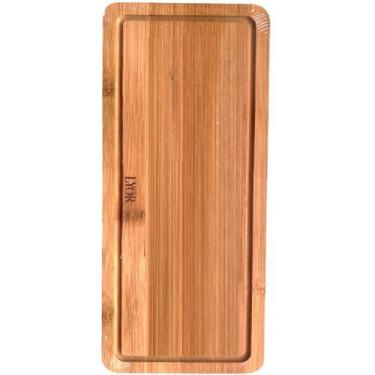 Imagem de Bandeja Tábua Retangular em Bambu 28cm Café Decoração - Lyor