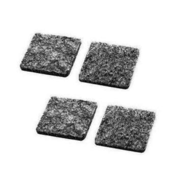 Imagem de Protetor Autoadesivo Poliester Quadrado Pretos 16 Peças 2cm - Startool