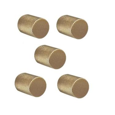 Imagem de Kit 5 puxador bali granado ponto dourado (fosco) zen design