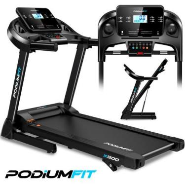 Imagem de Esteira Eletrica Podiumfit X500 - Silenciosa - Dobrável - 14 km/h - 2.