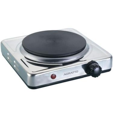 Imagem de Fogão Fogareiro Elétrico Portátil 1 Boca 1500W de Mesa Camping Tempera