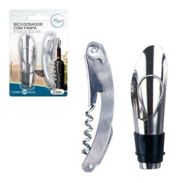Imagem de Acessorios P/Vinho 2Pcs (Saca Rolha + Bico) - ARTHOUSE