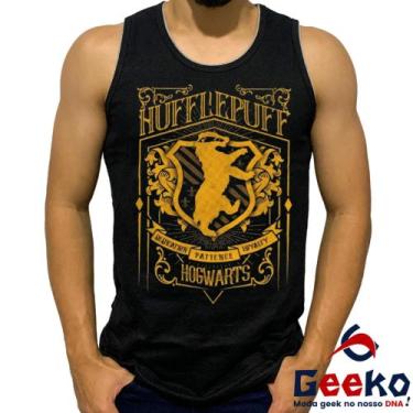 Imagem de Regata Lufa Lufa 100% Algodão Harry Potter Hogwarts Hufflepuff Camiset