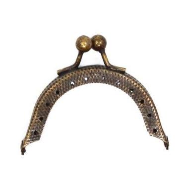 Imagem de Armação da Vovó Oval com Furo - 5cm - Metalurgica Antunes, OURO VELHO