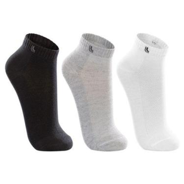 Imagem de Kit Com 3 Pares Esportiva Cano Curto Lupo 3225, 3 sortidas, 41/44