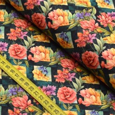 Imagem de Tecido Estampado Para Patchwork - Vitral 5 (0,50x1,50) - Fabricart