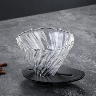 Imagem de Suporte Porta Filtro De Café Vidro Coador Novo Arco V60-02 - RALEO