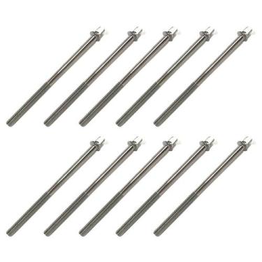 Imagem de Kit 10 Parafuso Afinação de Bateria 100mm X 5mm - Spanking