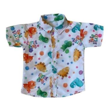 Imagem de Camisa Infantil Temática Dino Baby Dinossauro e Gravata - Pequenos Enc