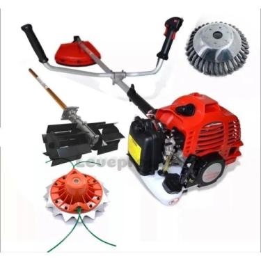 Imagem de Roçadeira Multifunções 4x1 43cc RM-MT430 Siga Tools + Enxada Rotativa 