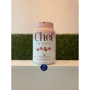 Imagem de Chef whey 907g fraises à la crème fouttèe (morango c/ chantilly)