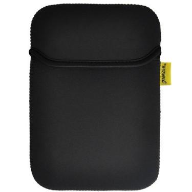 Imagem de Amzer Capa de neoprene de 25 cm com bolso para tablets, eBooks e netbooks - preto fosco/verde folha (AMZ90807)