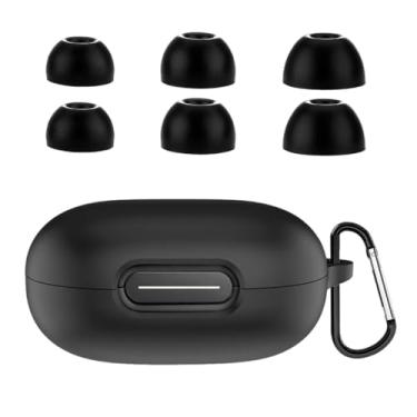 Imagem de A-Focus Kit de pontas auriculares Sport X20, capa de silicone à prova de choque com chaveiro e 3 pares de fones de ouvido de gel de silicone, conjunto de acessórios combinados com Soundcore Sport X20