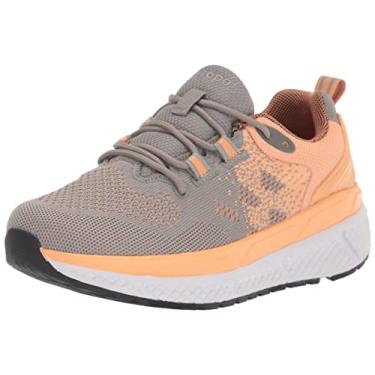 Imagem de Propét Tênis feminino ultra atlético, Cinza/pêssego, 7.5 XX-Wide