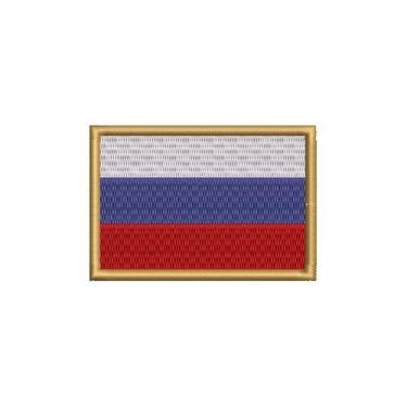 Imagem de BP0079-001 Bandeira Russia Patch Bordado 7,5×5 (D- Arquivo Matriz para bordar.)