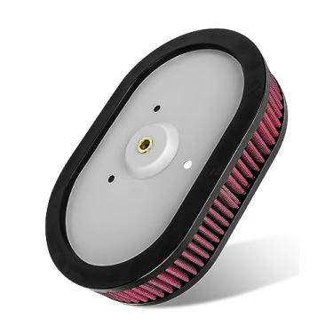 Imagem de Filtro de motor de atualização lavável e reutilizável, adequado para HARLEY DAVIDSON Fat Bob, Dyna Low Rider, Wide Glide, Switchback, CVO Limited etc. 2009 2010 2011 2012 2013 2014 2015 2016 2017,