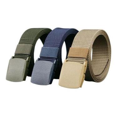 Imagem de Cinto Tático Fivela Militar Nylon Fivela 4 Cores Moderno Nf - Sou Mais