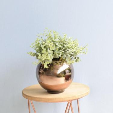 Imagem de Arranjo de Folhagem Artificial no Vaso Bronze P  Formosinha