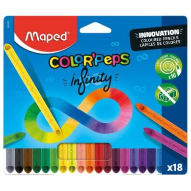 Imagem de Lápis De Cor Escolar Infinito 18 Cores Maped Colorpeps