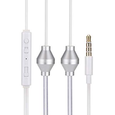 Imagem de Fone de Ouvido Com Tubo Acústico de Radiação Dupla Espiral para Celular de 3,5 Mm, São Compatíveis Com Quase Smartpho Ensu Seaml e Fones de Ouvido.