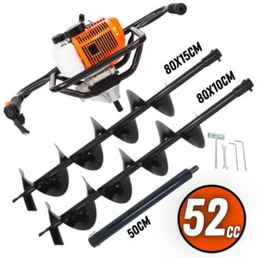 Imagem de KIT Perfurador de Solo Vulcan VPS520-S 2T com Broca 80x15cm + Broca Ex