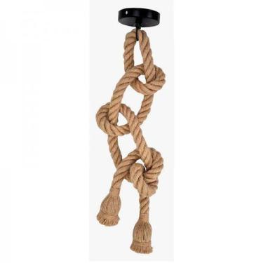 Imagem de Pendente Corda Sisal Retro Duplo E27 Bivolt - CTB Bric
