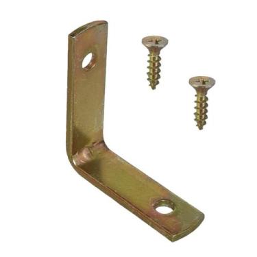 Imagem de Suporte Cantoneira L Moveis 40 x 40 + Parafusos Bicro 50 Pçs - M7