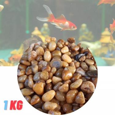 Imagem de Pedra Cascalho Natural De Rio Para Aquários Plantados 1 Kg - Artesanat