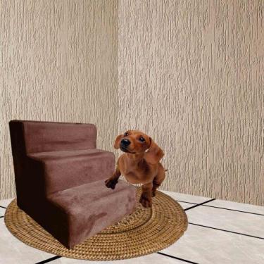 Imagem de Escada Pet Para Cães e Gatos Teddy 3 Degraus  - Beatriz Decor , TERRAC