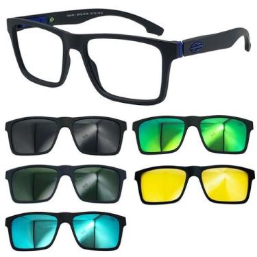 Imagem de Oculos Mormaii 6153 Swap NG2 A41 Preto com 5 Clipons Escolha, Cinza, G