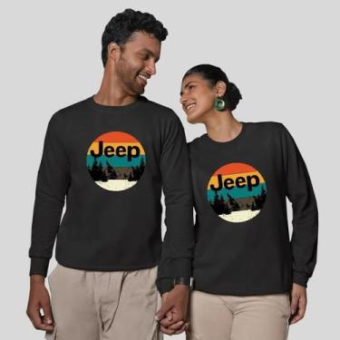 Imagem de Kit 2 Blusas Frio Moletom Careca Sem Capuz Casal Namorados Serra - MP 