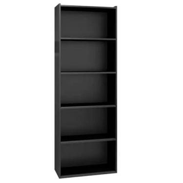 Imagem de Livreiro 4 Prateleiras Luiza Preto AJL Móveis