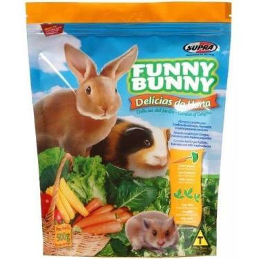 Imagem de Ração P/coelhos Roedores Funny Bunny Delícias Da Horta 500g - SUPRA