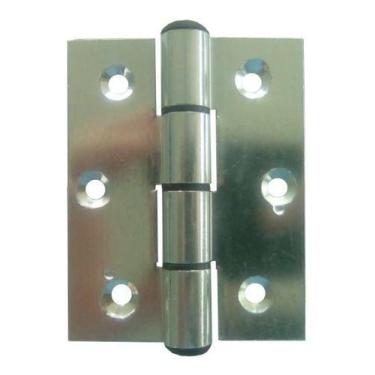 Imagem de Dobradiça Porta Alumínio Comum 70x70 Brilhante - KMP