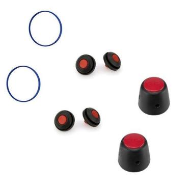 Imagem de 2 Kits Borracha Panela Pressão Silicone 7L pino e válvula - Guamantec