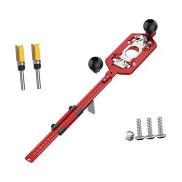 Imagem de Generic Roteador Fresamento Ranhura Suporte Marcenaria Guia de Roteador Fácil de Usar Premium Corte Círculos de Roteamento Roteador Círculo de Corte Gabarito, Fivela Invisível