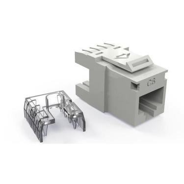 Imagem de Conector Rj45 Fêmea Cat6 Keystone Jack Furukawa Gigalan Bege