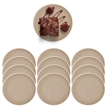 Imagem de Jogo 12 Pratos Bege em Melamina Oriental 15cm Restaurantes - Wolf