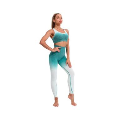 Imagem de Conjunto Top + Legging Hupana Cintura Alta Empina Bumbum Academia, Ver