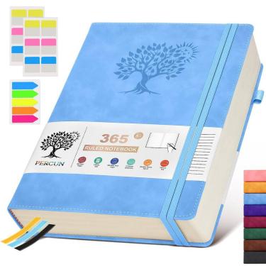 Imagem de Caderno de jornal PERCUN A4 forrado em couro 365 páginas