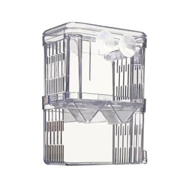 Imagem de Petzilla – Caixa de aquário para aquário para aquário de peixe, Incubador de reprodução para peixes pequenos, divisor de acrílico para peixes, peixes, peixes, peixes, lesionados, peixes, pode conectar a bomba de arPetzilla Small transparente