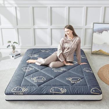 Imagem de INFINICE Almofada de colchão japonesa dobrável para dormir, estampa de baleia, Queen