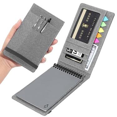Imagem de Plinyvel Capa de caderno para Rocketbook Mini e Espiral Superior de Notas de Campo (8,9 cm x 14 cm) - Capa impermeável durável com suporte para caneta e compartimento para cartão, kit de produtividade
