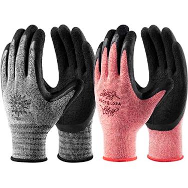 Imagem de DOFOWORK Luvas de Jardinagem – 6 Pares de Luvas de Látex Vermelho e Cinza de Tamanho Médio para Homens com Aderência, Duráveis, Versáteis E