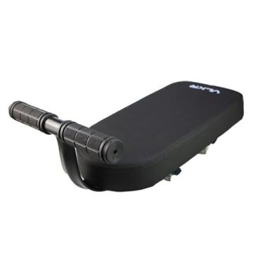 Imagem de Pegciuho Almofada de assento traseiro de bicicleta com corrimão, assento traseiro infantil para bicicleta, almofada de assento para bagageiro de carga, preto