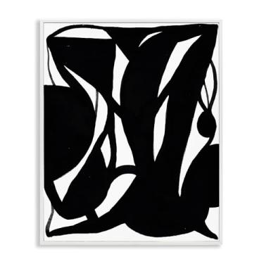 Imagem de Stupell Industries Design de arte de parede giclée emoldurado em tinta preta por Bea Dina, moldura branca, 28 x 35 cm