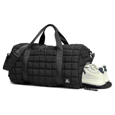 Imagem de Bolsa de ginástica acolchoada feminina, Preto